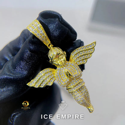 Iced Out Rose Gold Plated Pendant