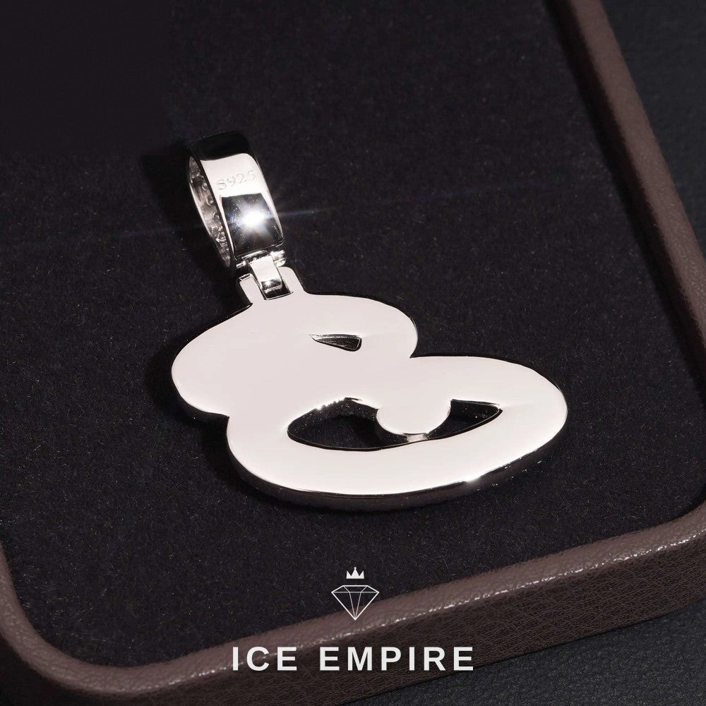 Iced Out Rose Gold Plated Moissanite Pendant