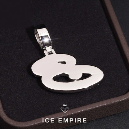 Iced Out Rose Gold Plated Moissanite Pendant