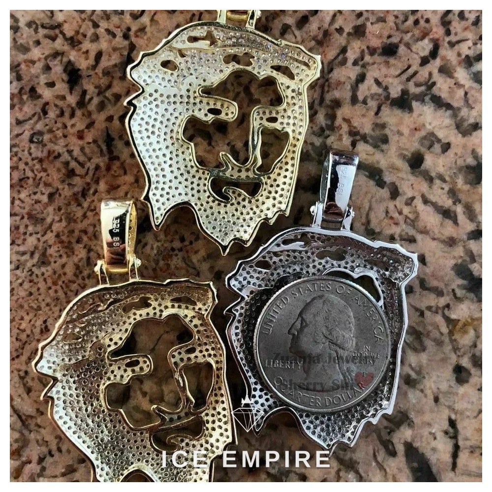 Iced Out 925 Silver Moissanite Pendant
