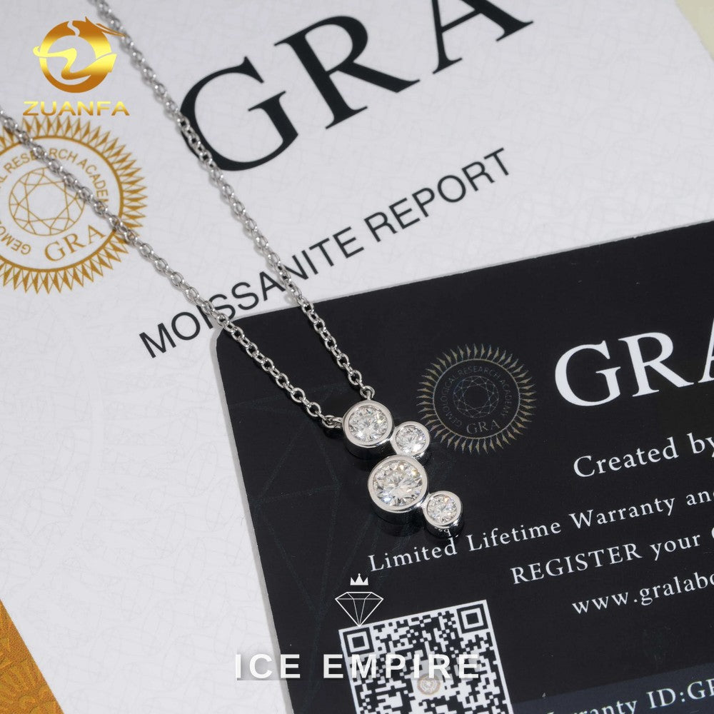 Iced Out Rose Gold Plated Moissanite Cuban Chain