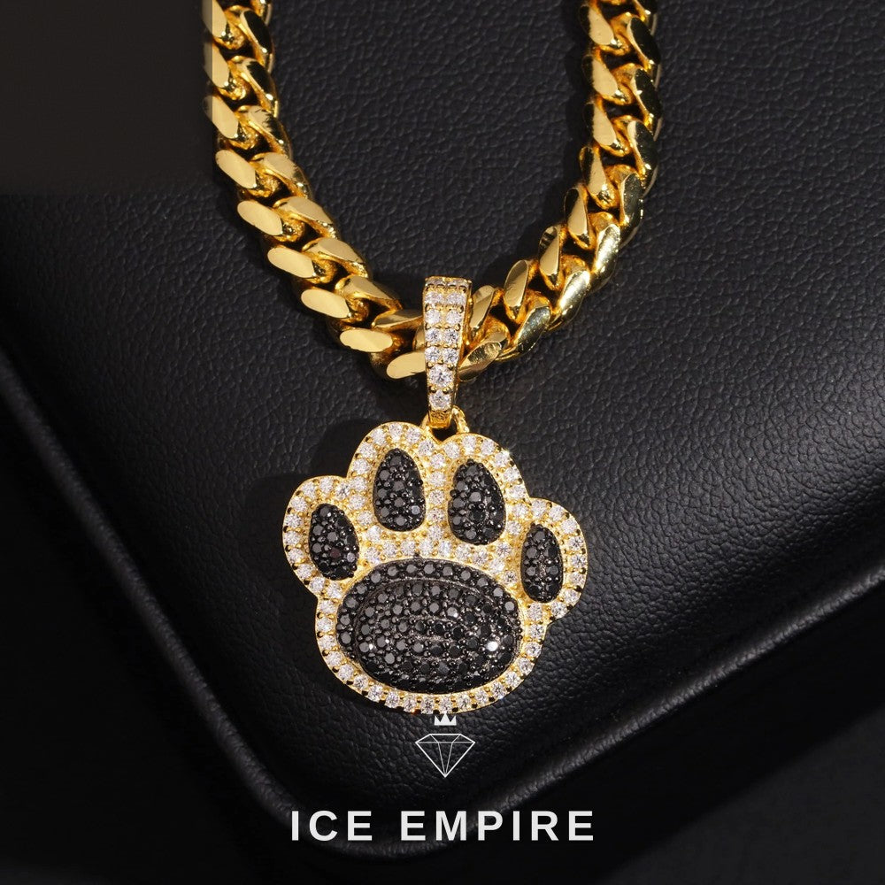 Iced Out Rose Gold Plated Moissanite Pendant