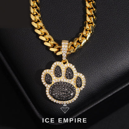 Iced Out Rose Gold Plated Moissanite Pendant