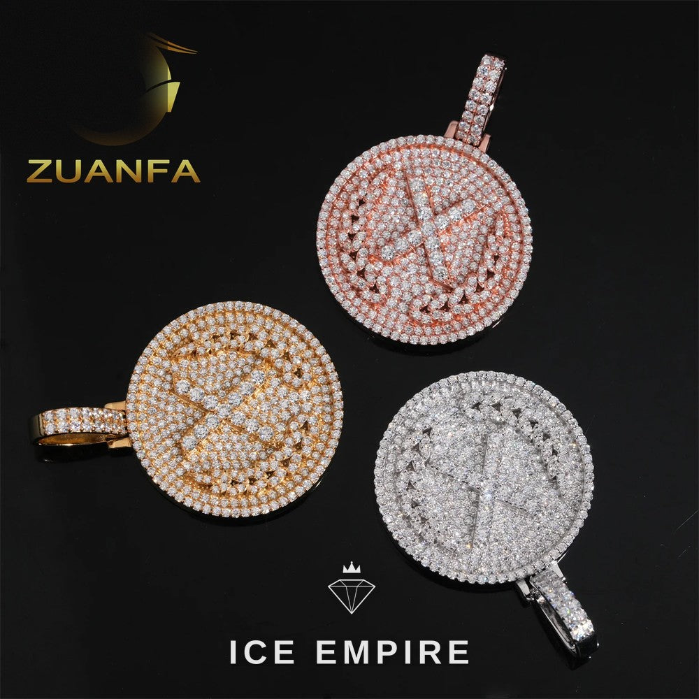 Iced Out Rose Gold Plated Pendant