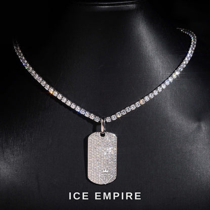 Iced Out 925 Silver Pendant