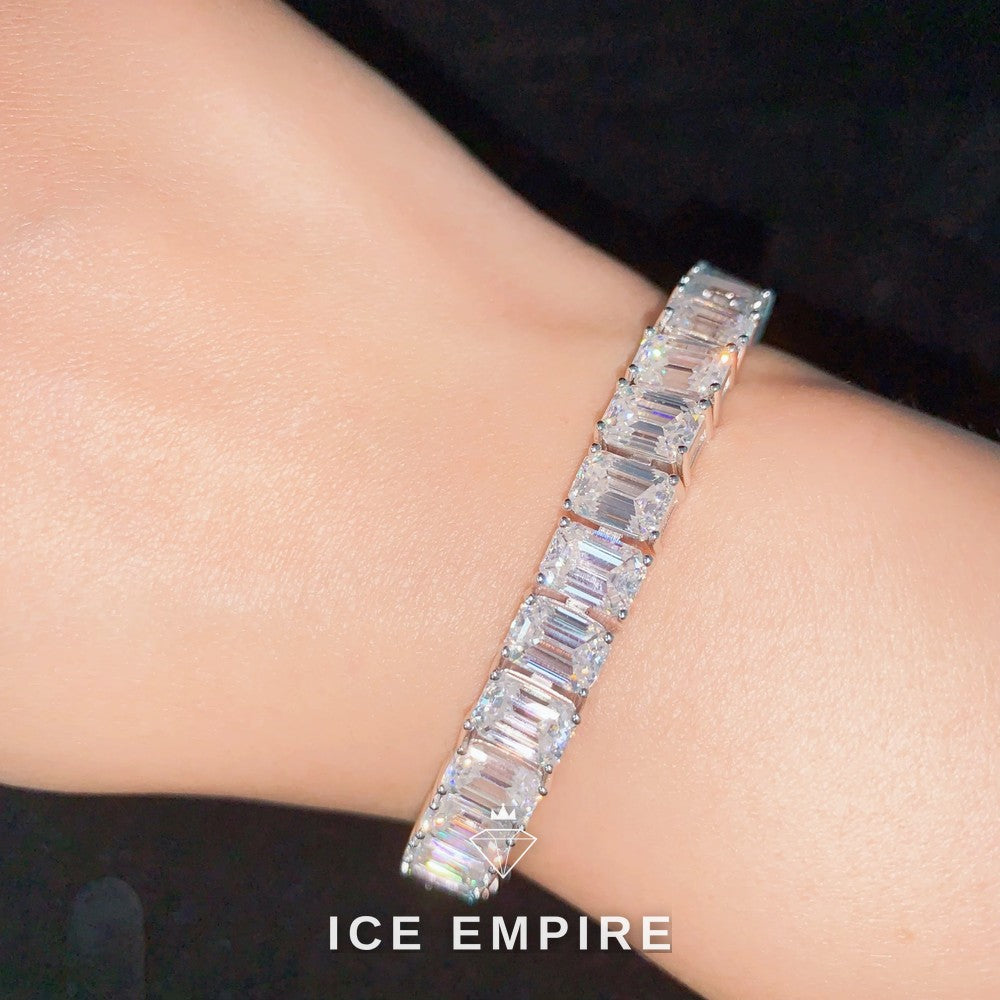Iced Out Rose Gold Plated Moissanite Cuban Chain