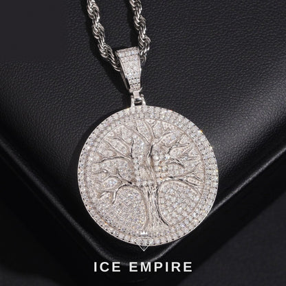 Iced Out Rose Gold Plated Moissanite Pendant