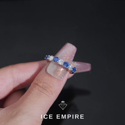 Iced Out 925 Silver Moissanite Ring