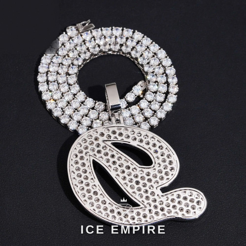 Iced Out 925 Silver Moissanite Pendant