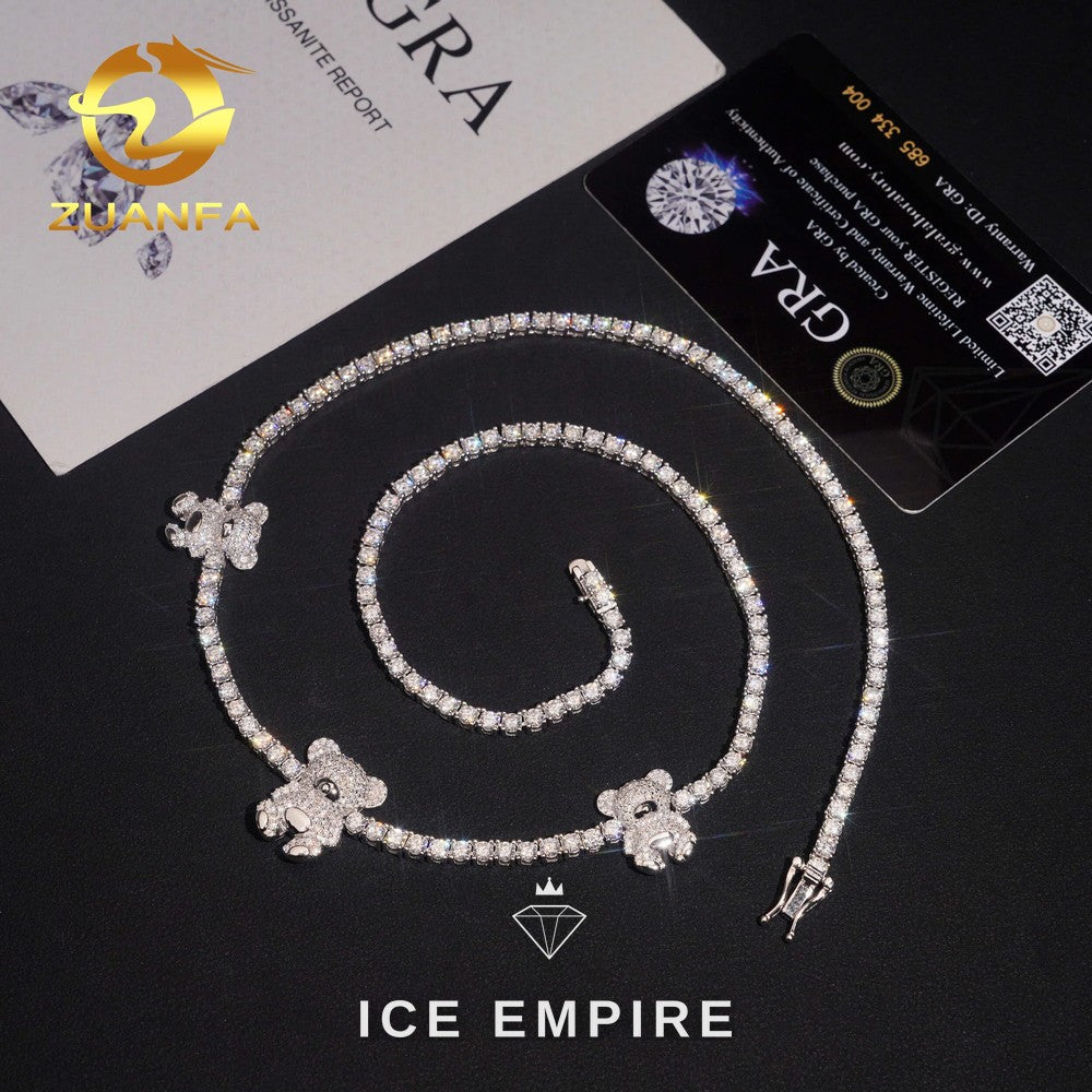 Iced Out Rose Gold Plated Moissanite Cuban Chain