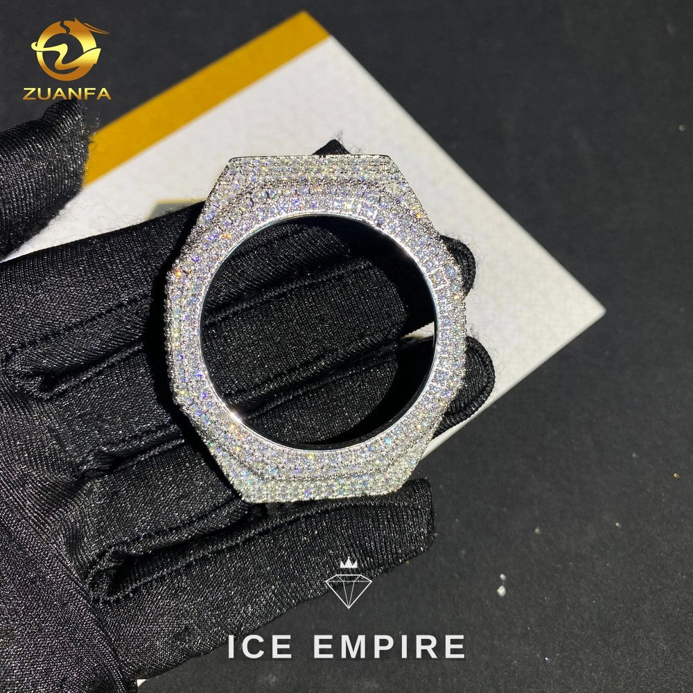 Iced Out 925 Silver Moissanite Watch