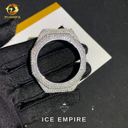 Iced Out 925 Silver Moissanite Watch
