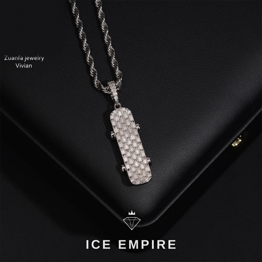 Iced Out 925 Silver Moissanite Pendant
