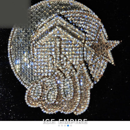 Iced Out 925 Silver Moissanite Pendant