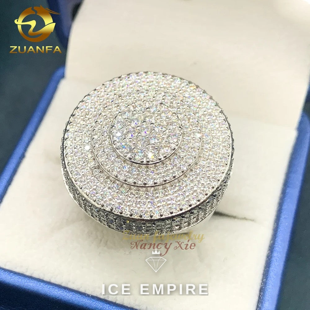 Iced Out Gold Plated Moissanite Ring