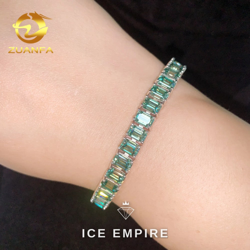 Iced Out Rose Gold Plated Moissanite Cuban Chain