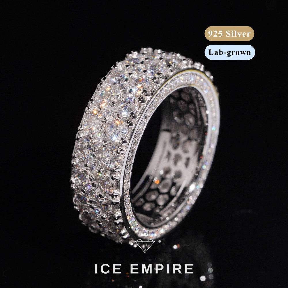 Iced Out Gold Plated Lab Grown Diamond Ring