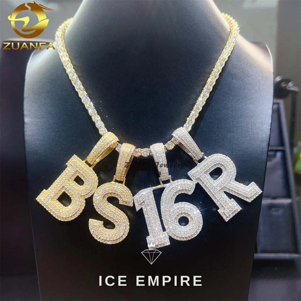 Iced Out 925 Silver Pendant