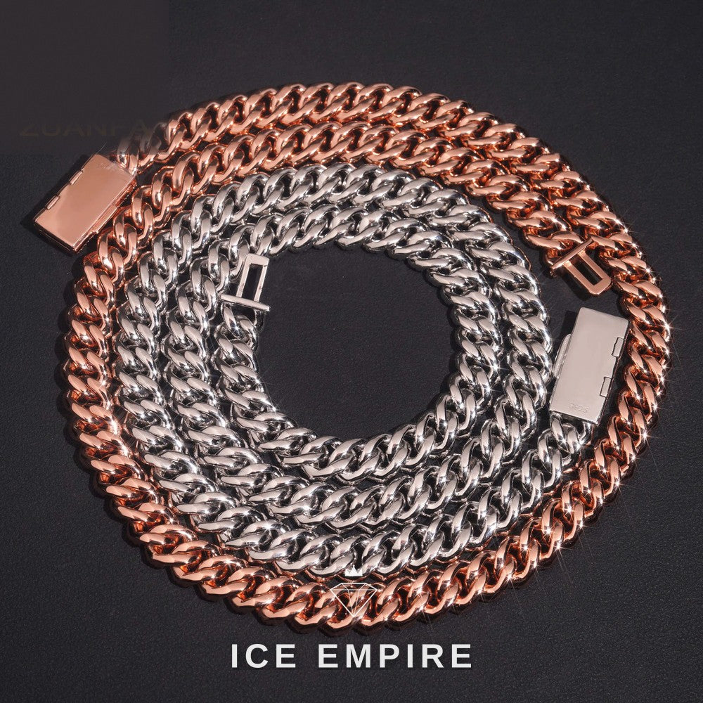 Iced Out Gold Plated Moissanite Cuban Chain