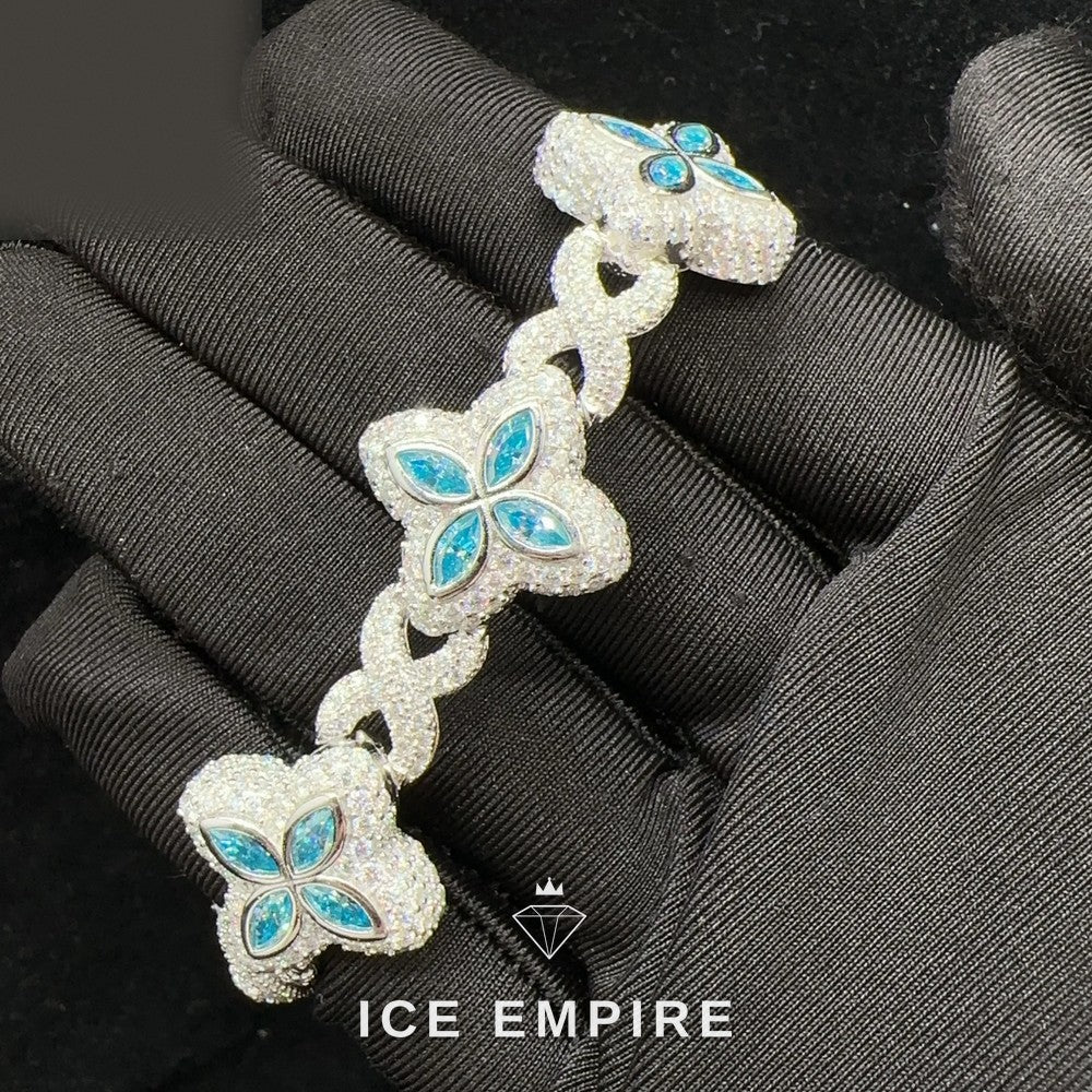 Iced Out Rose Gold Plated Moissanite Cuban Chain