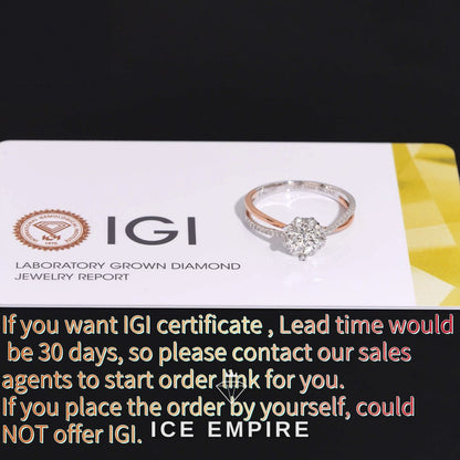 Iced Out 18K Gold Lab Grown Diamond Wedding Band