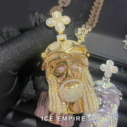 Iced Out 925 Silver Pendant