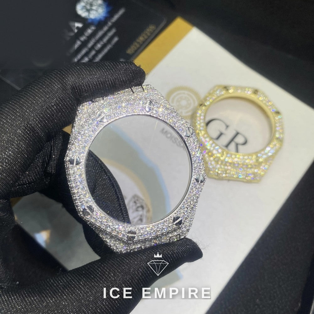 Iced Out 925 Silver Moissanite Watch