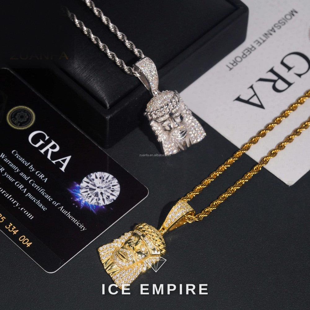 Iced Out 925 Silver Pendant