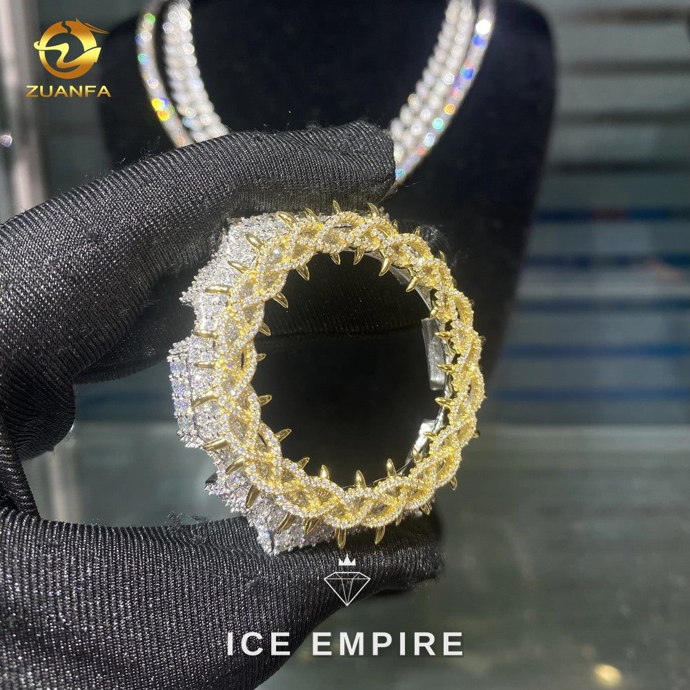 Iced Out 925 Silver Moissanite Watch