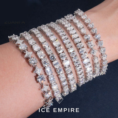 Iced Out Rose Gold Plated Moissanite Cuban Chain