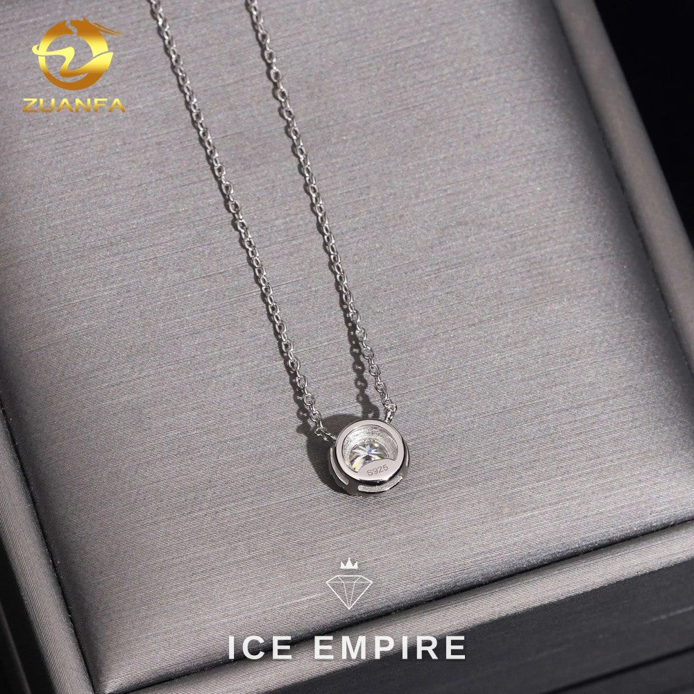 Iced Out 925 Silver Lab Grown Diamond Pendant