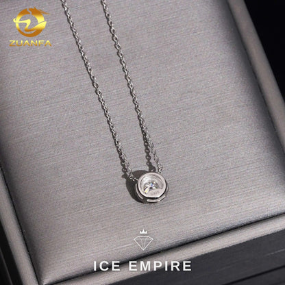 Iced Out 925 Silver Lab Grown Diamond Pendant