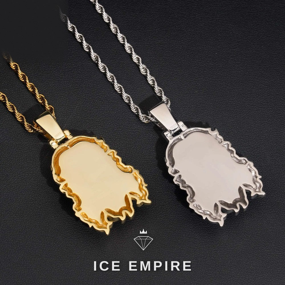 Iced Out 925 Silver Moissanite Pendant