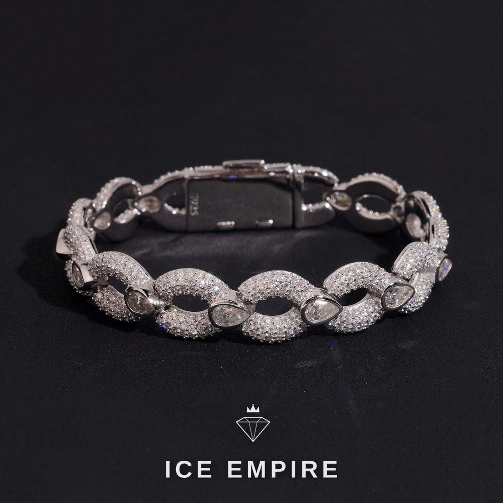 Iced Out Gold Plated Moissanite Cuban Chain