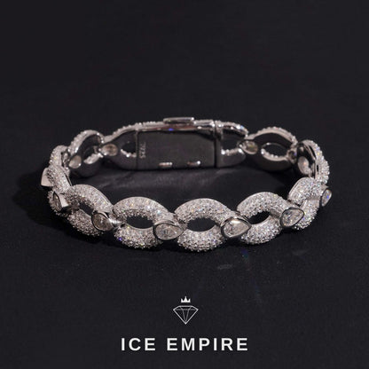 Iced Out Gold Plated Moissanite Cuban Chain