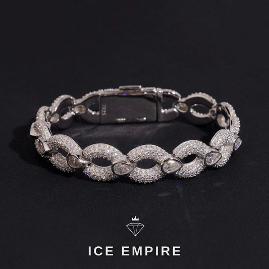 Iced Out Gold Plated Moissanite Cuban Chain