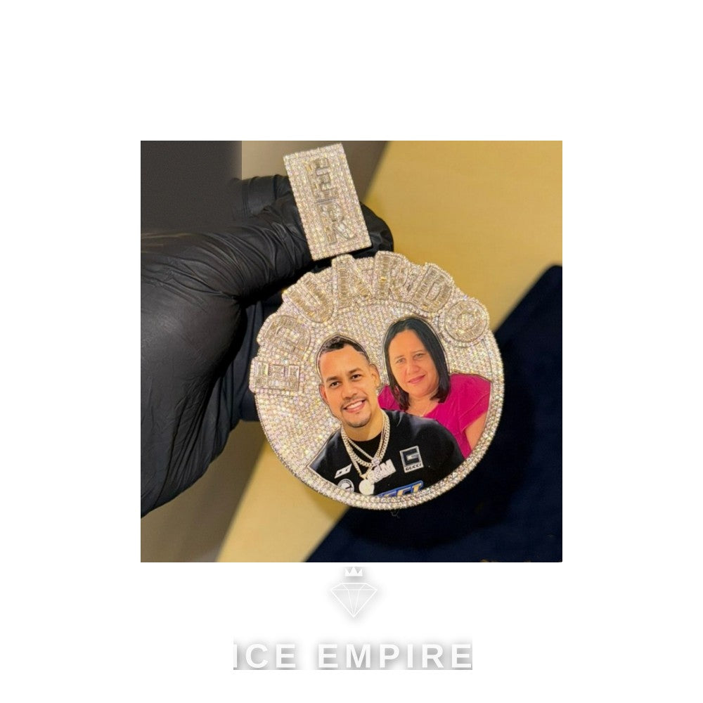 Iced Out Rose Gold Plated Pendant