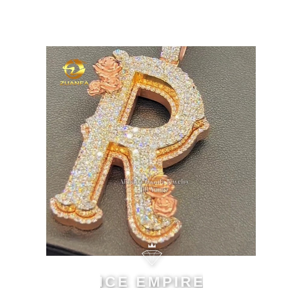 Iced Out Cross 925 Silver Pendant
