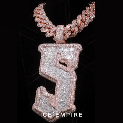 Iced Out 925 Silver Moissanite Pendant