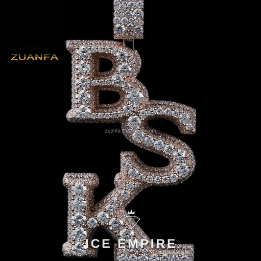Iced Out 925 Silver Moissanite Pendant