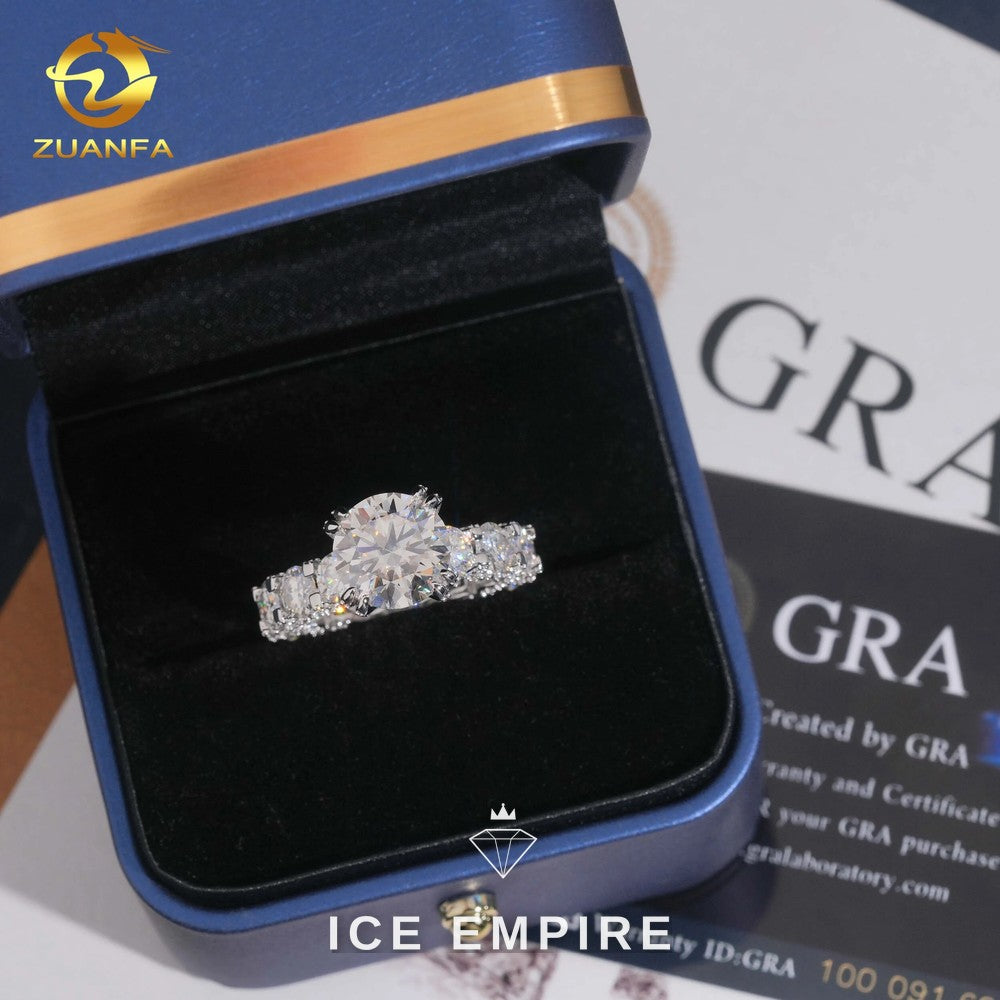 Iced Out 925 Silver Moissanite Watch