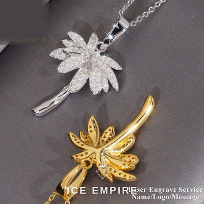 Iced Out 925 Silver Moissanite Pendant