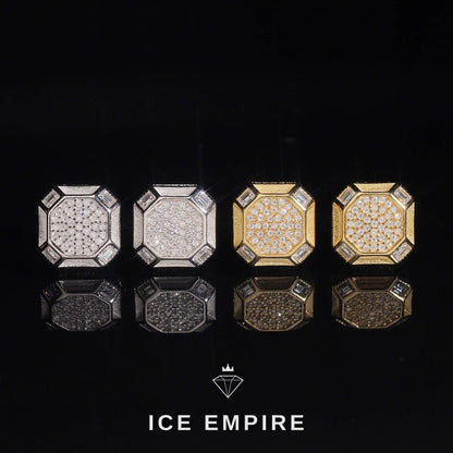 Iced Out 925 Silver Moissanite Earrings