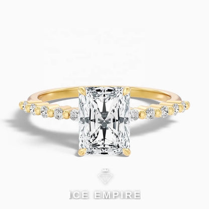 Iced Out Gold Plated Lab Grown Diamond Ring