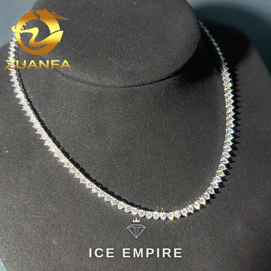Iced Out Rose Gold Plated Moissanite Cuban Chain