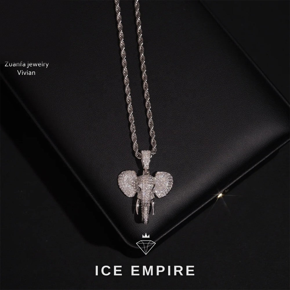Iced Out 925 Silver Moissanite Pendant