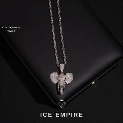 Iced Out 925 Silver Moissanite Pendant
