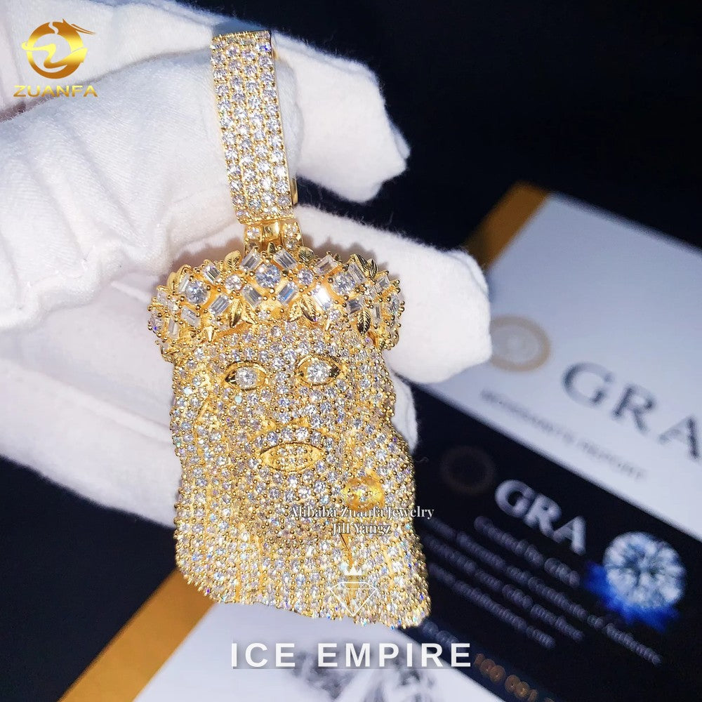 Iced Out 925 Silver Pendant