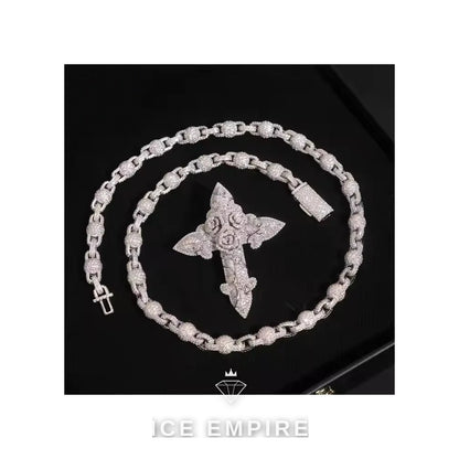 Iced Out 925 Silver Moissanite Pendant