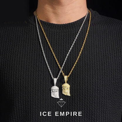 Iced Out Baguette 925 Silver Pendant